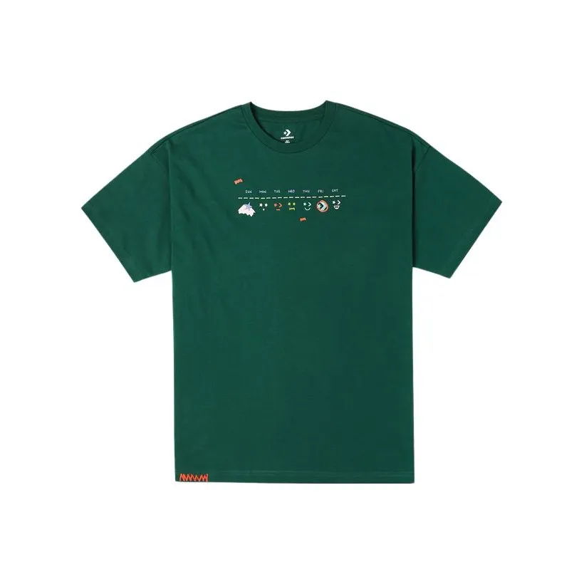 Конверс T-рубашка с рукавом женская зеленая