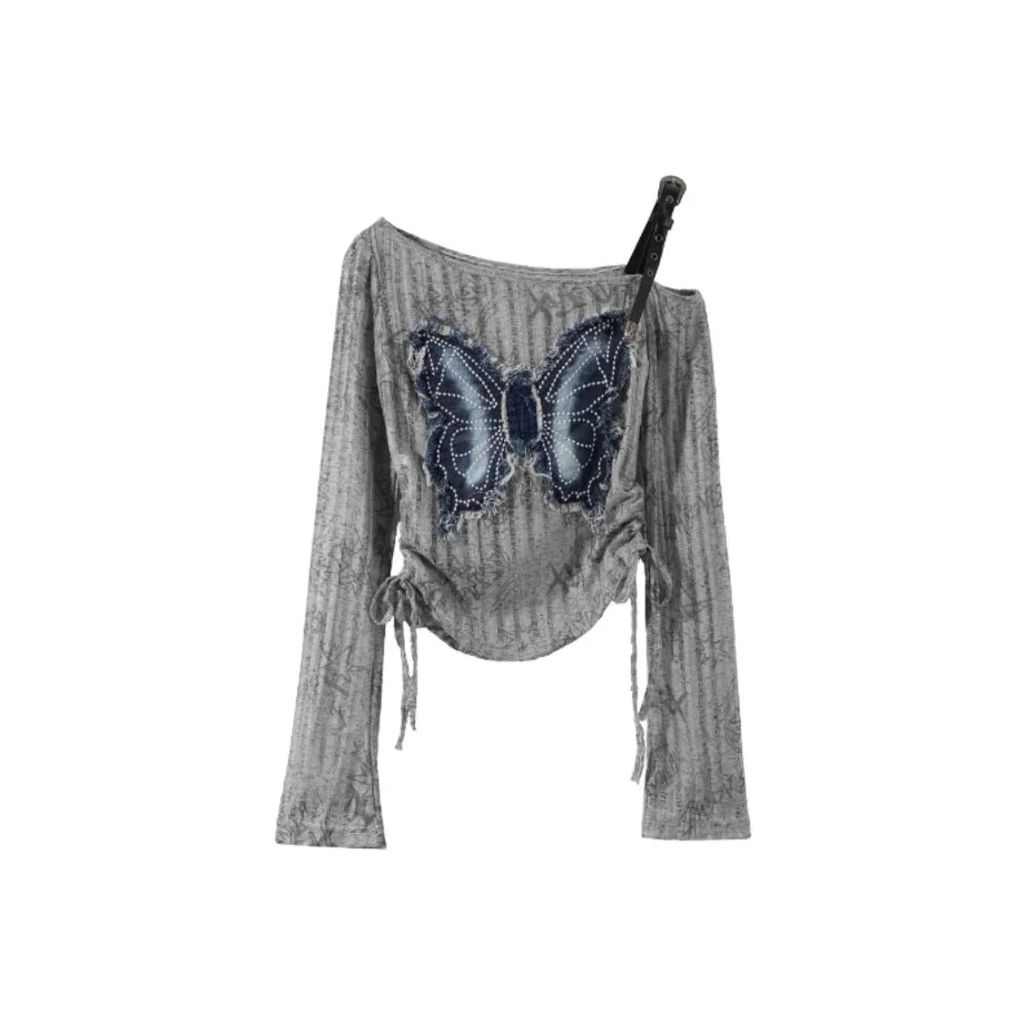 ACJL Slim Fit Cropped Vintage Inner Wear Knitted Top Women's