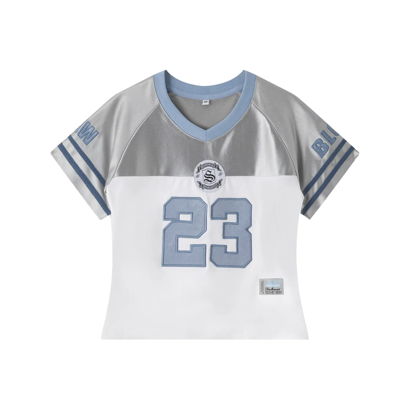 Suamoment Реглан с коротким рукавом футболки женские