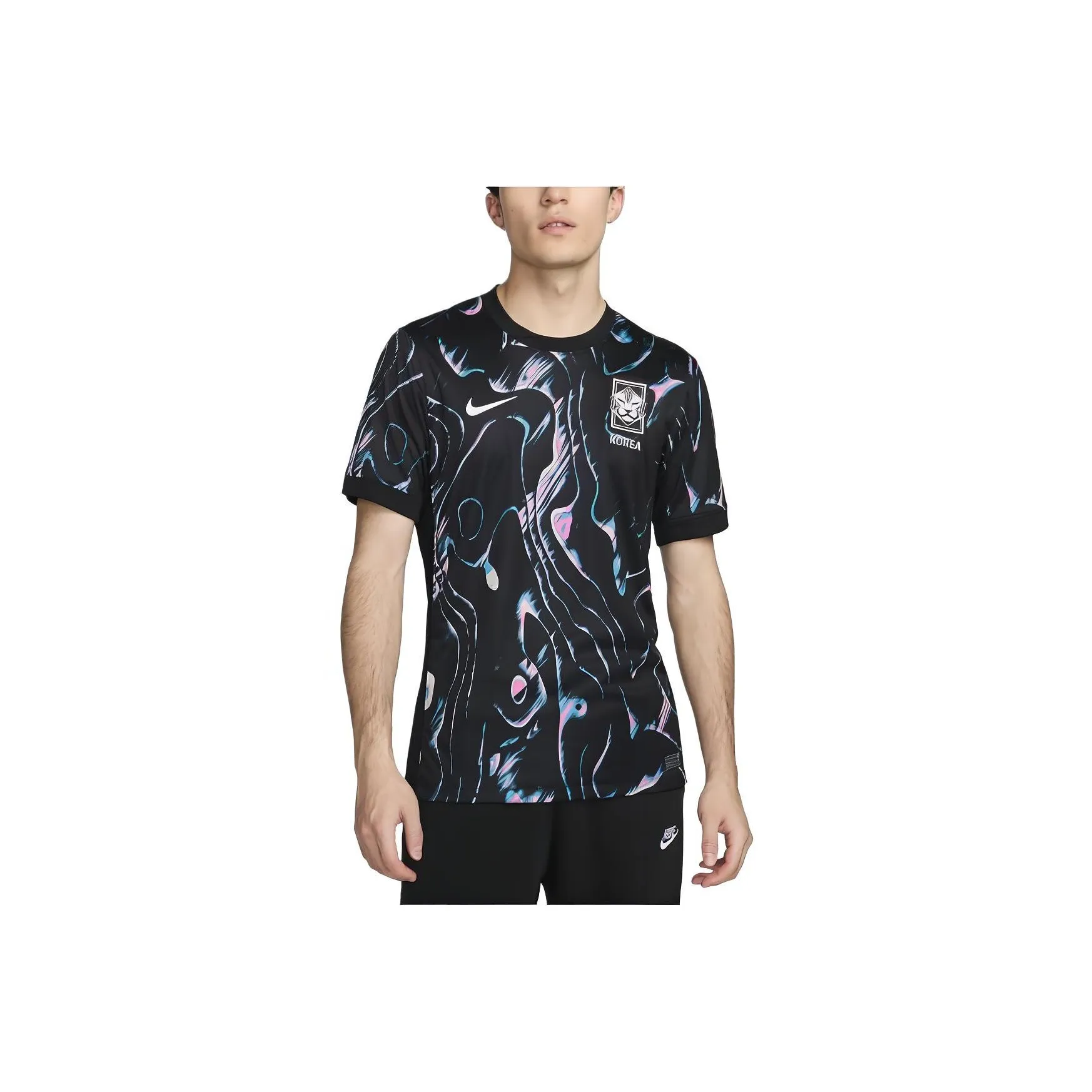 Nike South Korea 2024 Stadium Away Soccer Jersey Men's Black