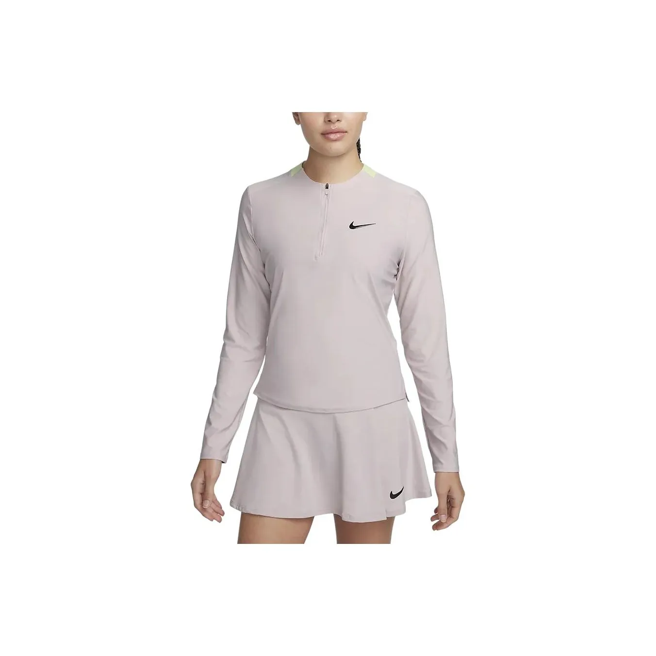 Nike T-Shirt Женская Серый Фиолетовый