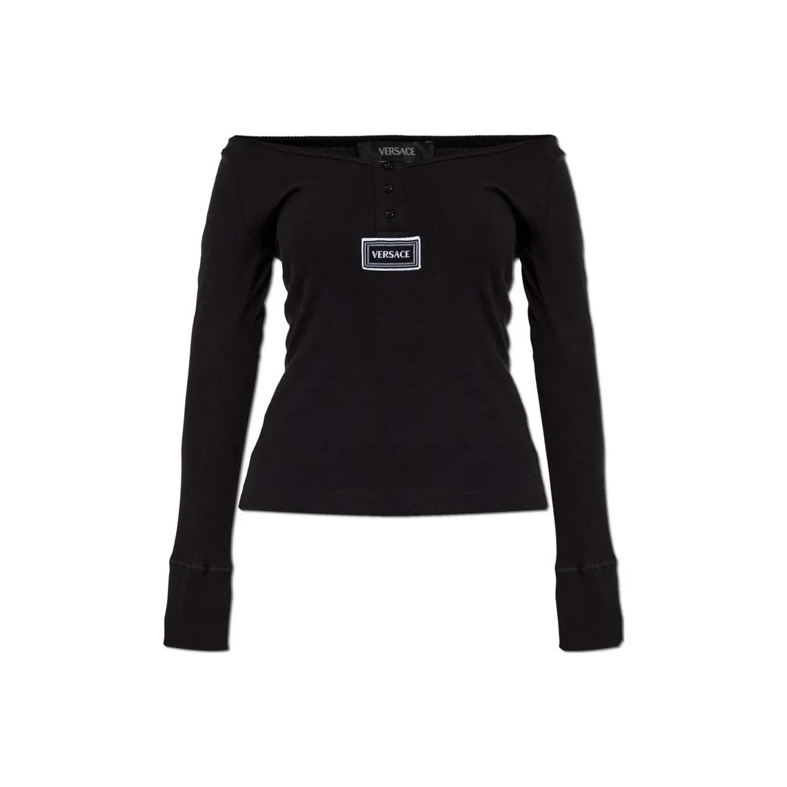 VERSACE Ribbed Lingerie Top