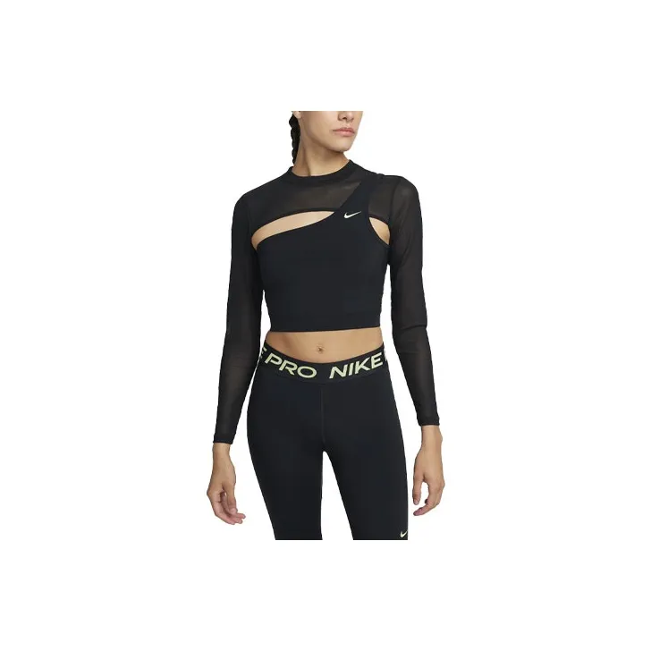 NIKE Черные Женские Короткие Топы