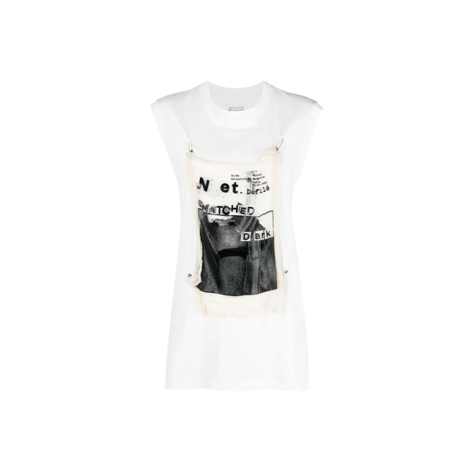 Maison Margiela Graphic Printed Sleeveless T Shirt
