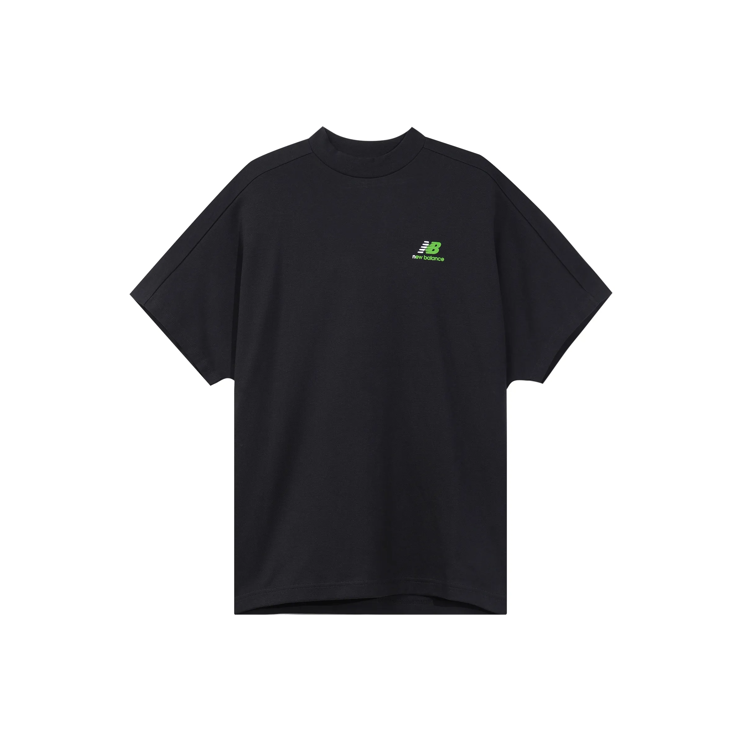 New Balance x Nice Rice Летучая мышь Рукав T-Рубашка Женская Черная