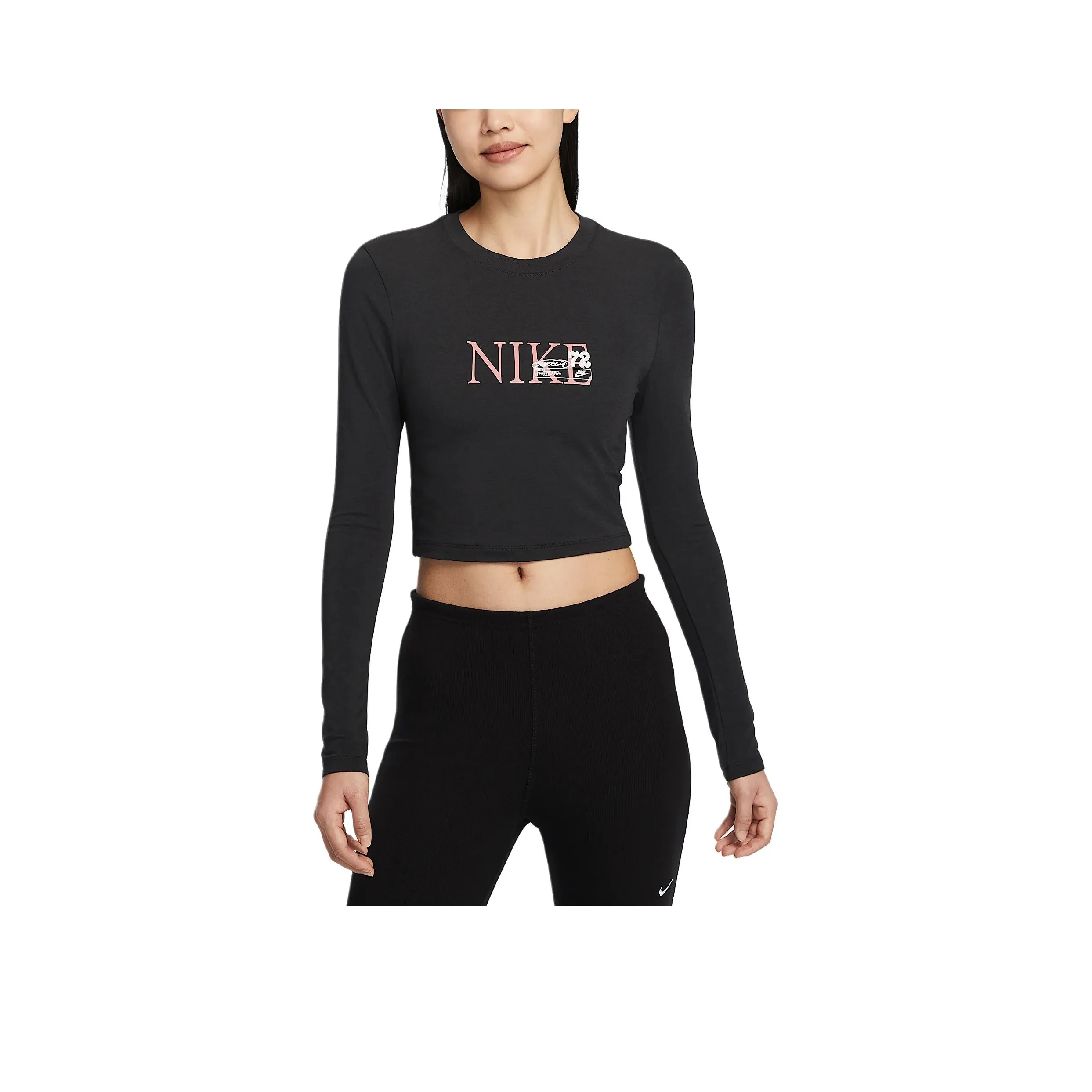 Nike Clothing Crop Tops Women's Black