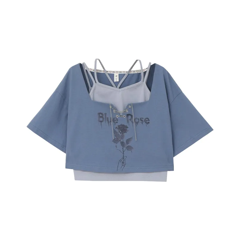 SNBL Crop Tops Women's Blue