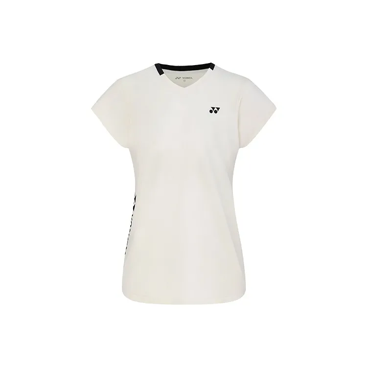 YONEX Training Series Стандартная T-рубашка Женская Айвори Белый