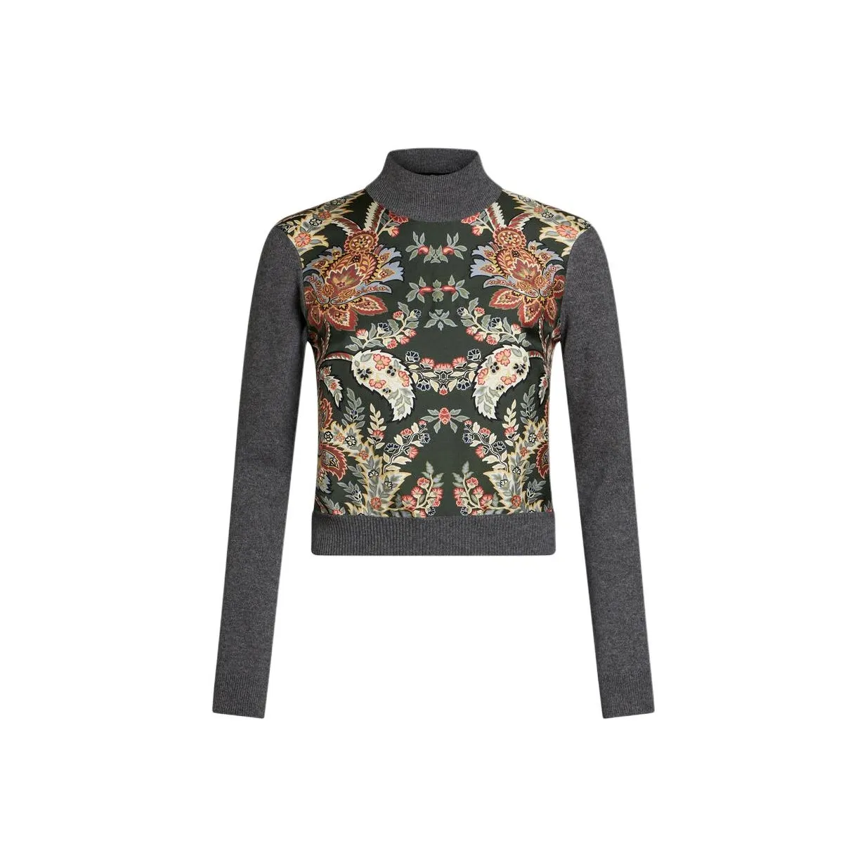 ETRO Panelled Knit Long Sleeve Shirt