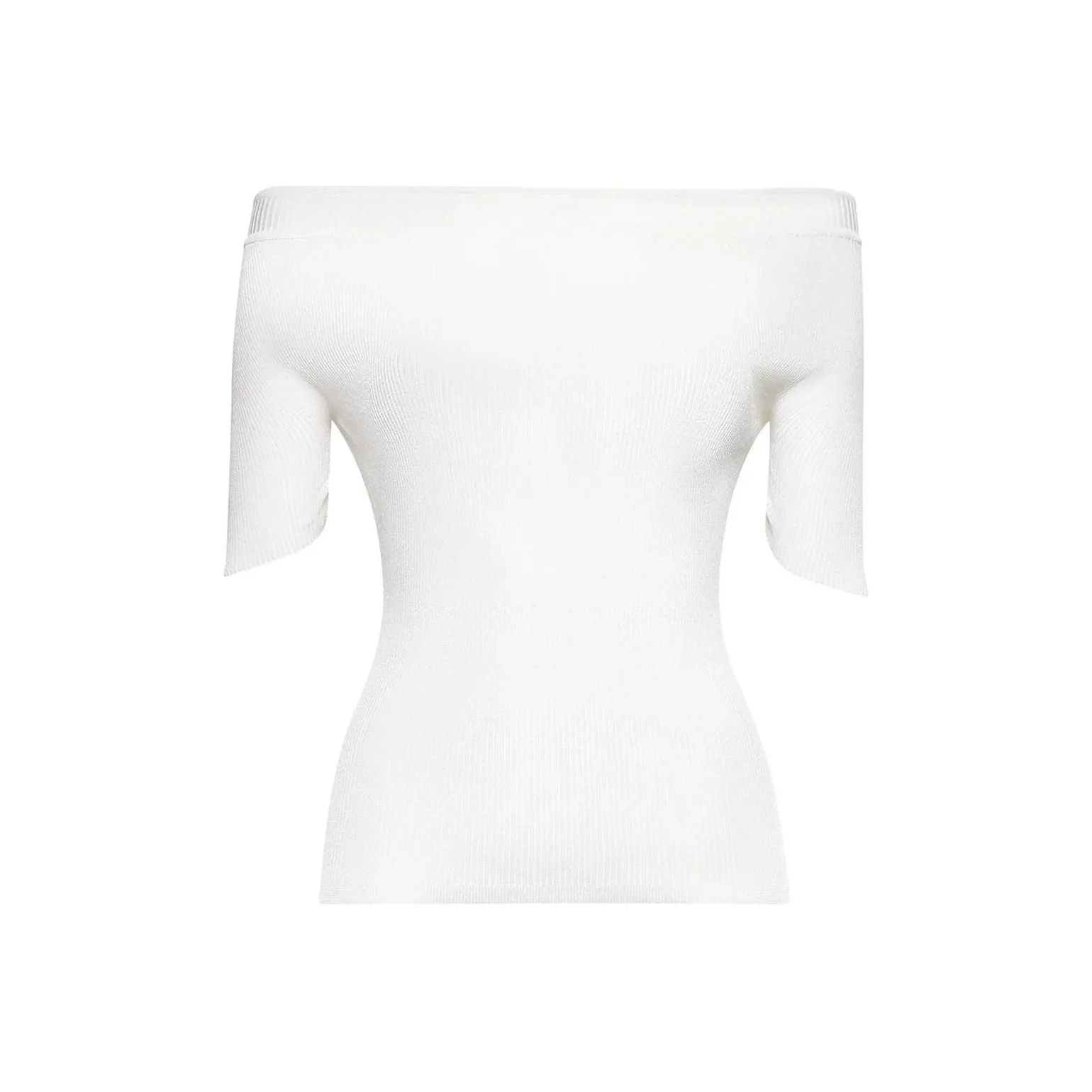 KHAITE Off Shoulder Knitted Top