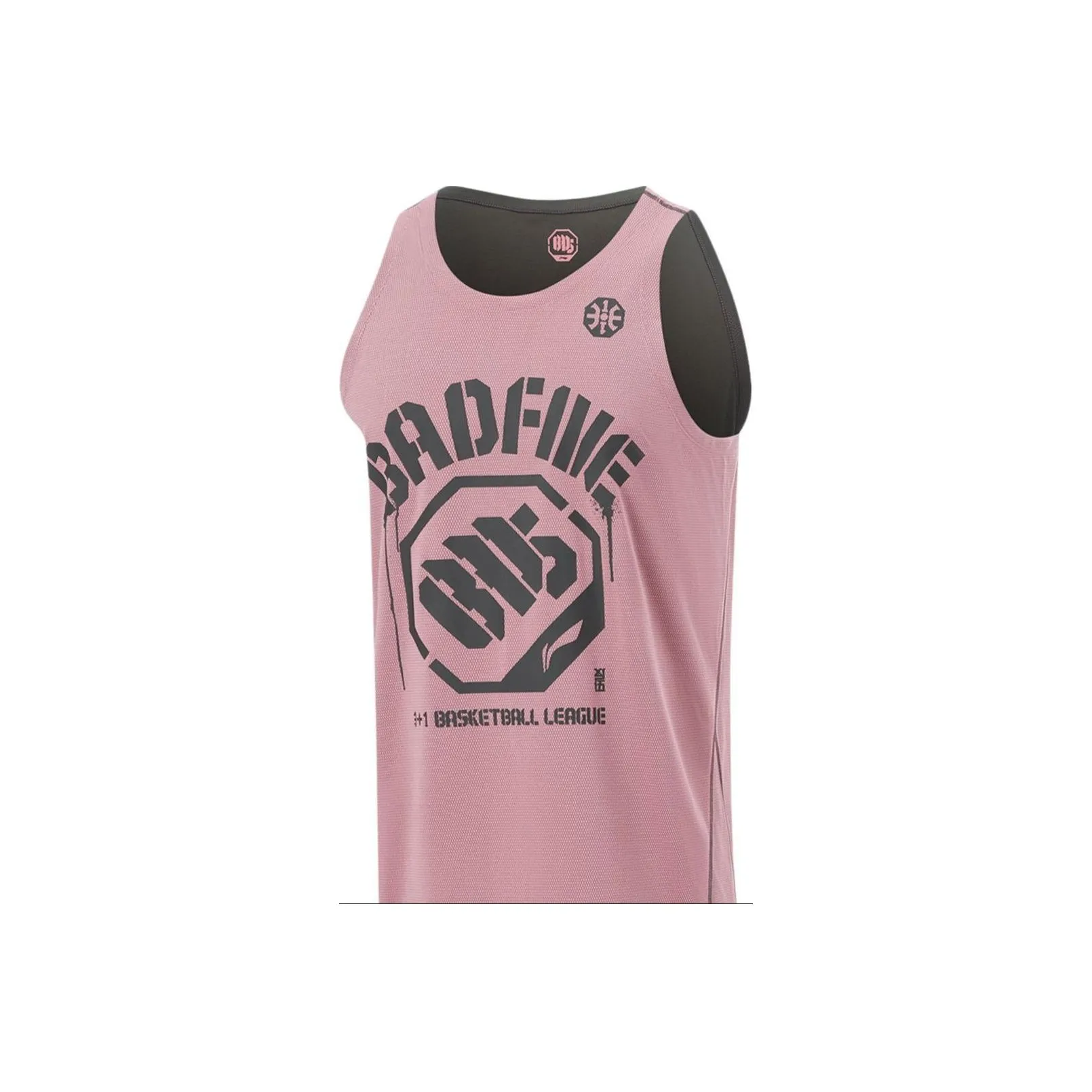 LiNing BadFive Basketball Jerseys Men's Apricot Pink Obsidian Gray