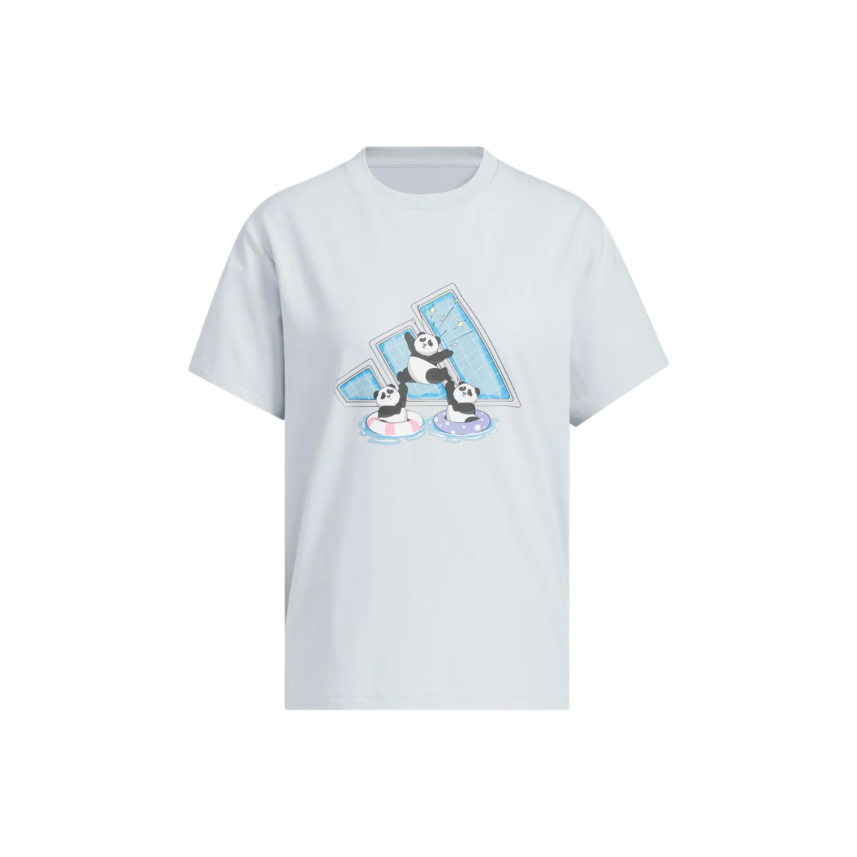 Adidas T-Shirt Женская Светло-Синяя