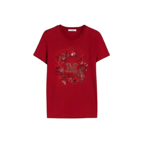 MaxMara Женские Рубашки T Красного Цвета