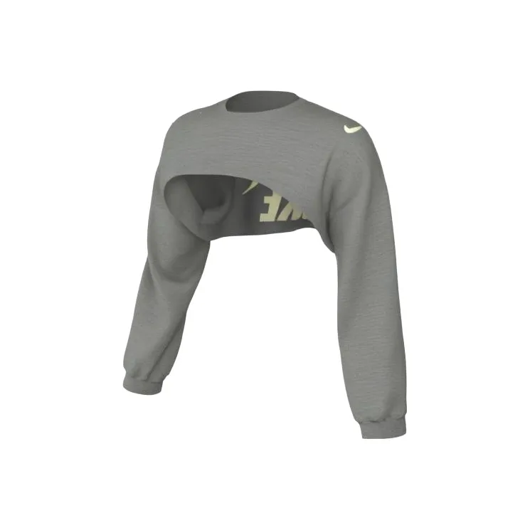 Nike Crop Tops Women's Medium Gray