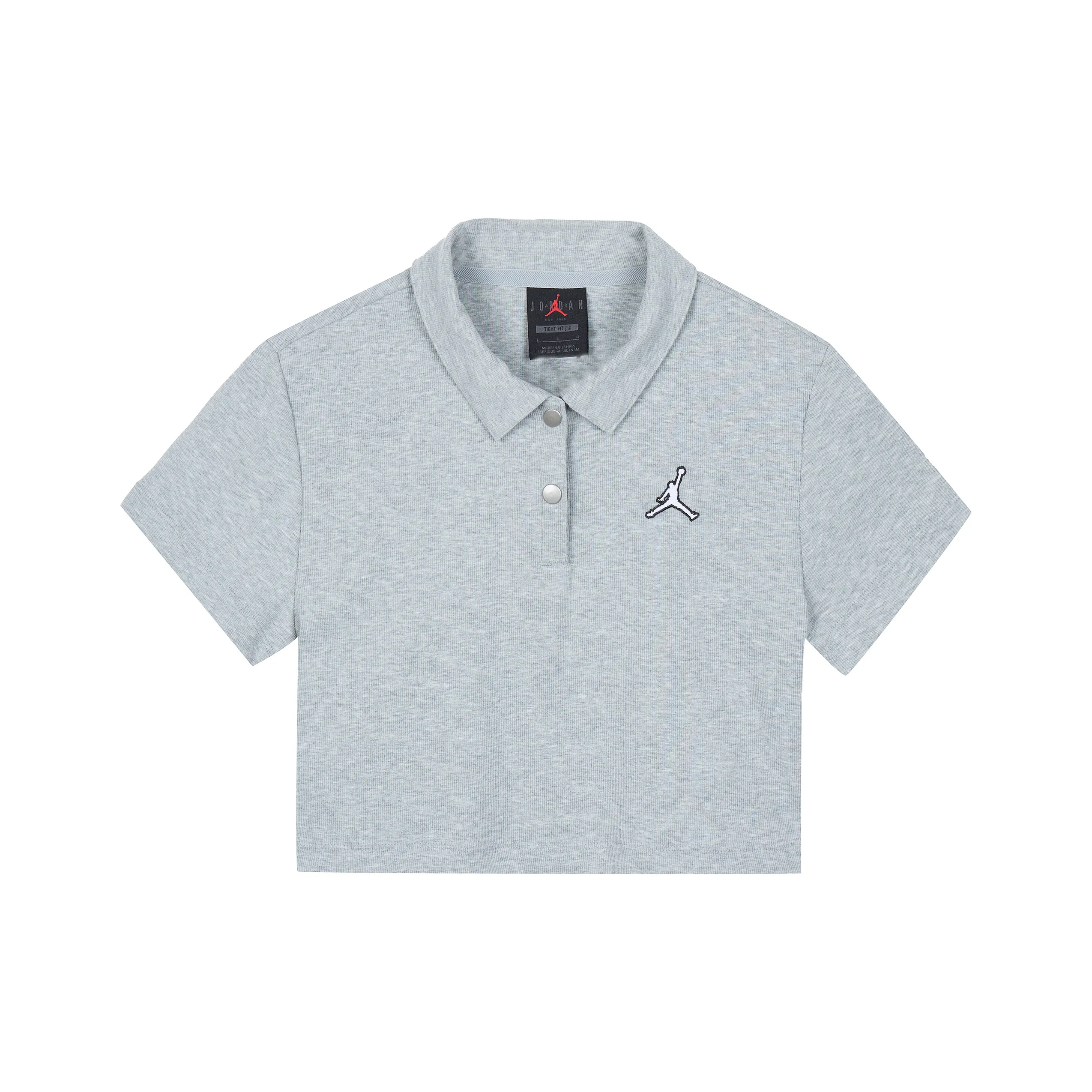 Jordan Crop Tops Women's Light Gray