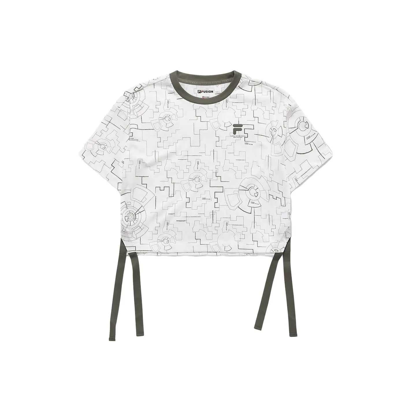FILA FUSION URBAN TECH Crop Tops Women's White