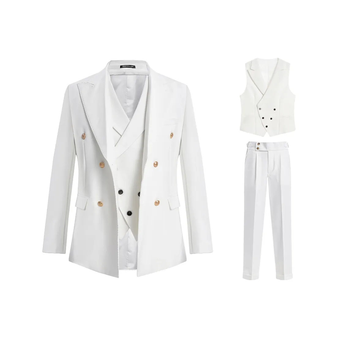 JOHNHOLLIS Бизнес-костюм мужской комплект из 3 предметов