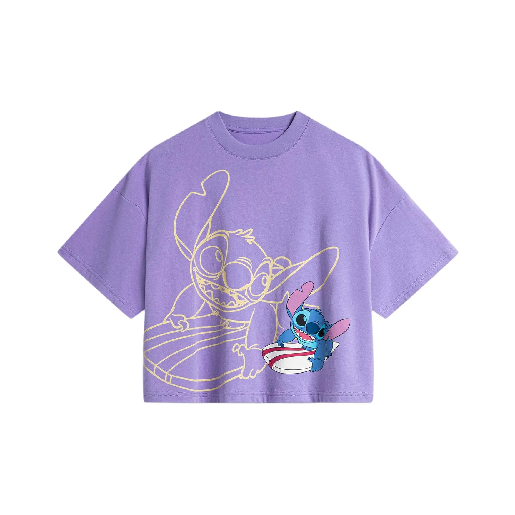 LiNing x Disney Drop Shoulder Sleeve T-Shirt Women's Light Iris Purple