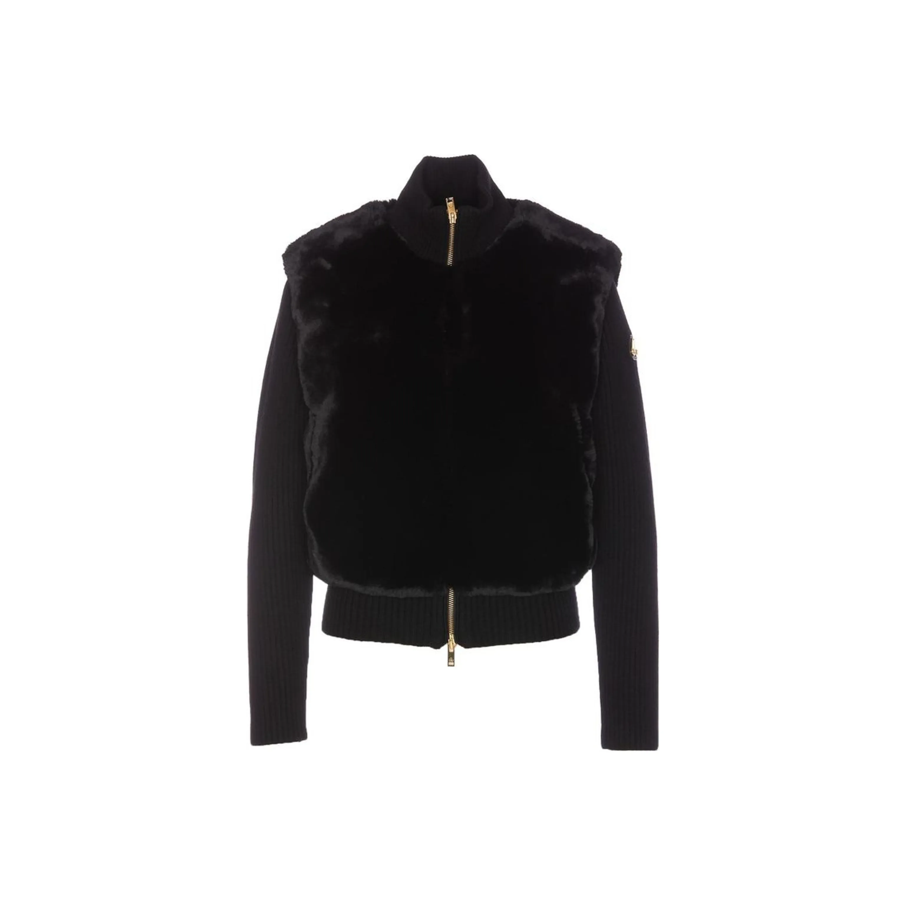 Moose Knuckles High Neck Shearling Jacket