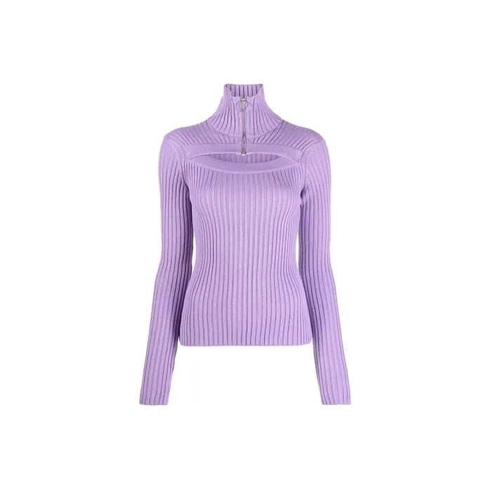 MSGM FW21 Свитер Женский Светло-фиолетовый