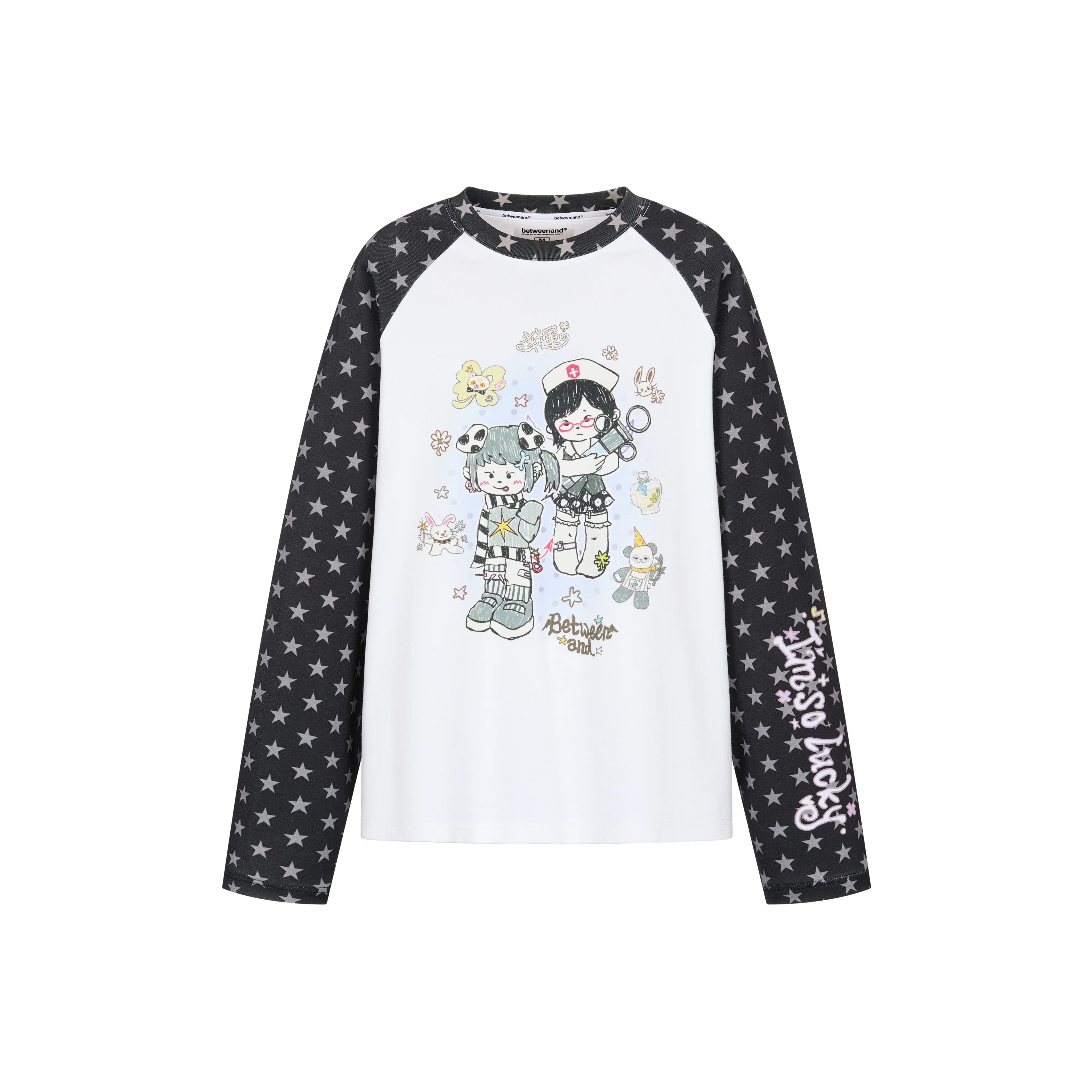 BETWEENAND x Waji Drop Shoulder Sleeve T Shirt Women's