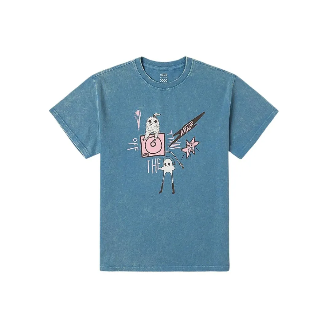 Vans SS25 Стандартная T-рубашка Женская Синяя