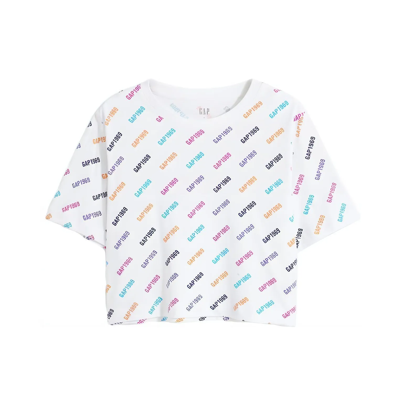 Gap SS23 Белый Женские Короткие Топы