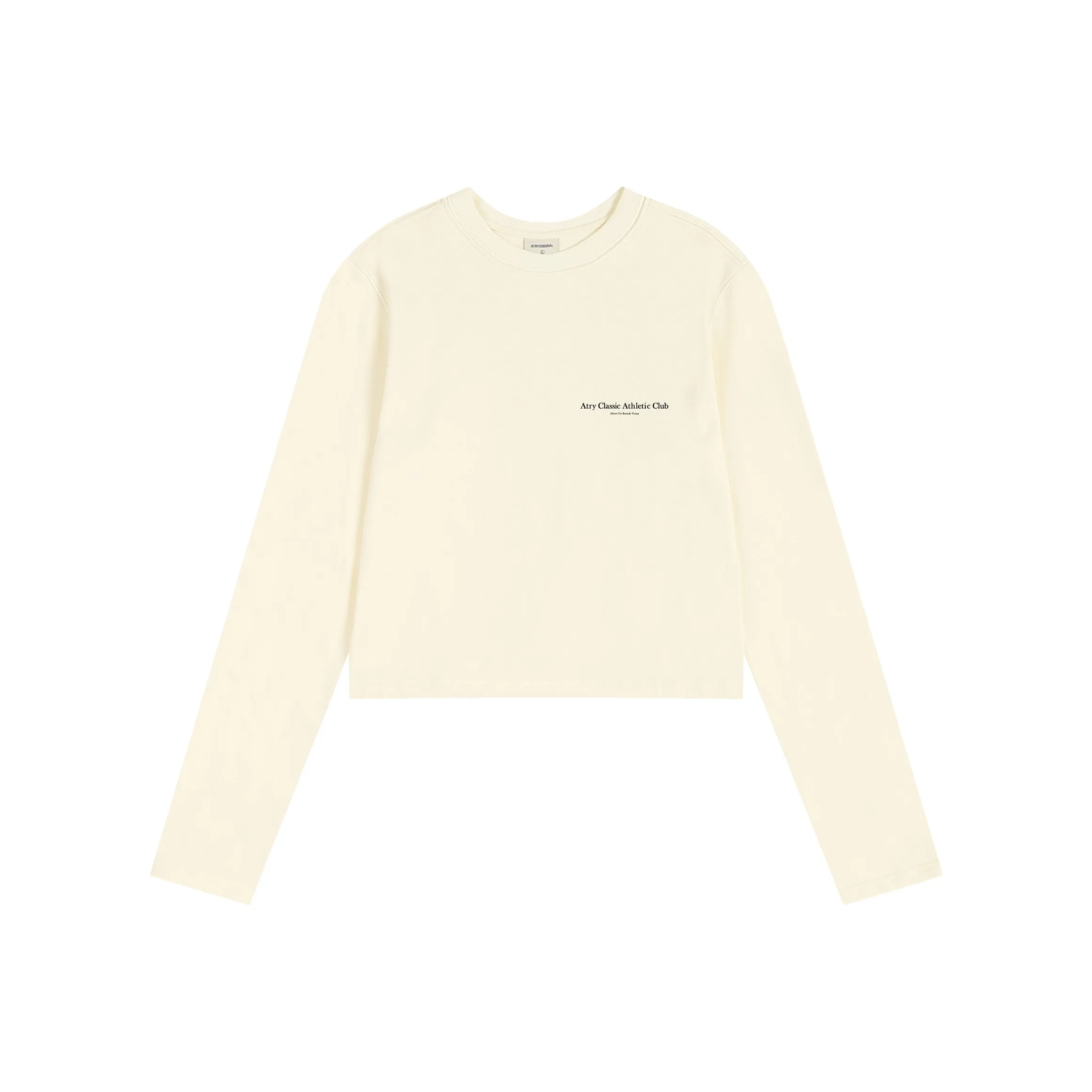 Atry Alphabet slogan series Рукав с спущенным плечом T-рубашка Женская