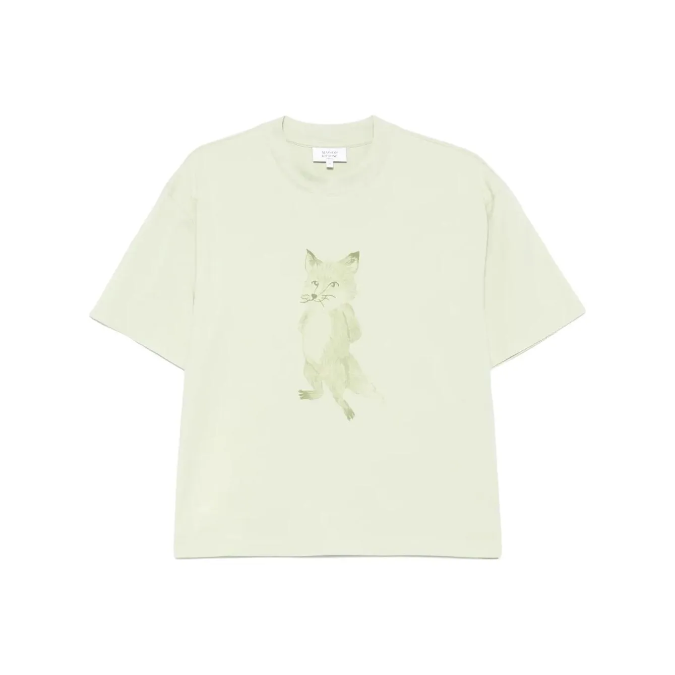Maison Kitsuné Lady Fox print T shirt