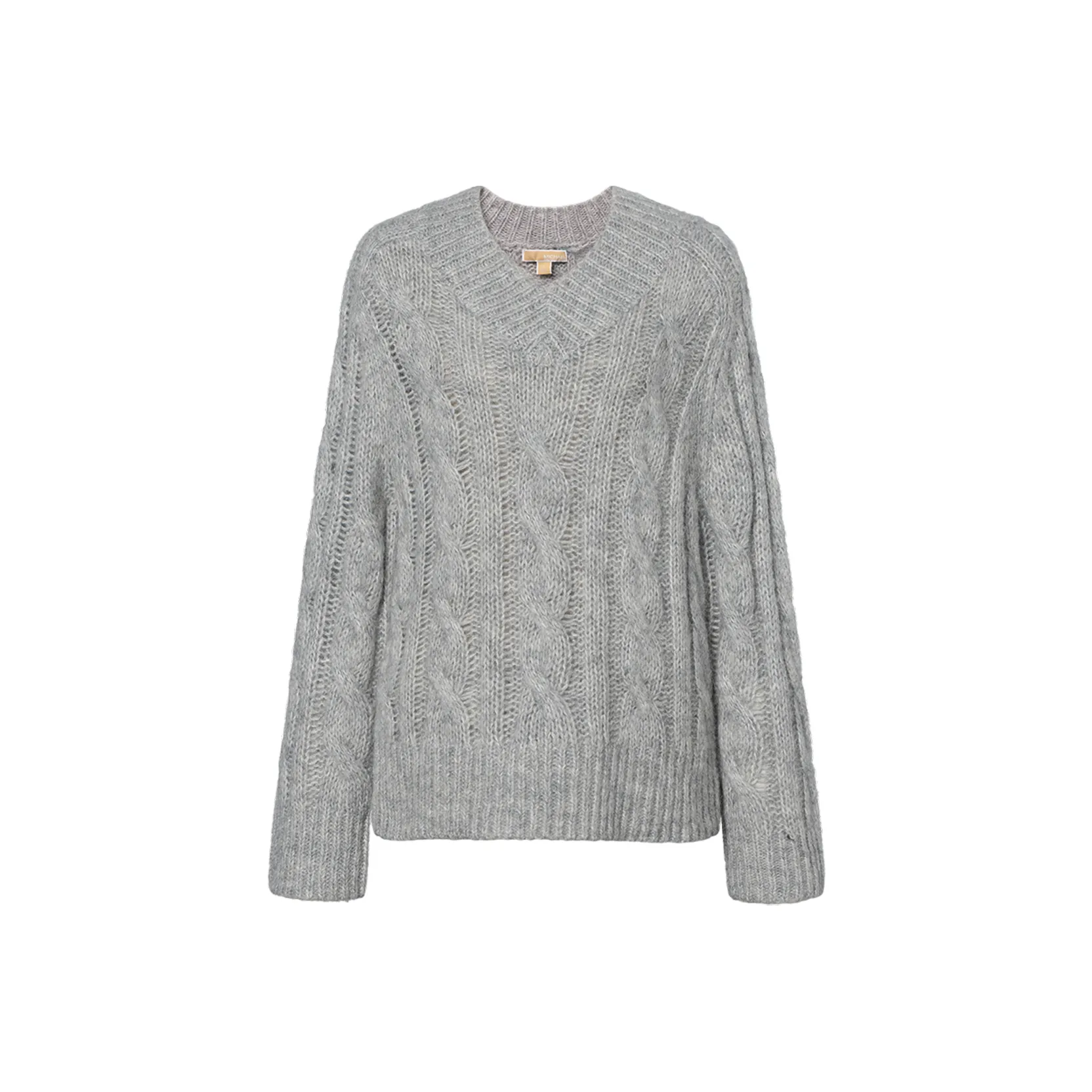 MICHAEL KORS Alpaca Blend Cable Knit Sweater