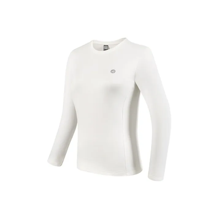 BMAI Sports Energy Saving Warm Fleece Long Sleeved Women's White