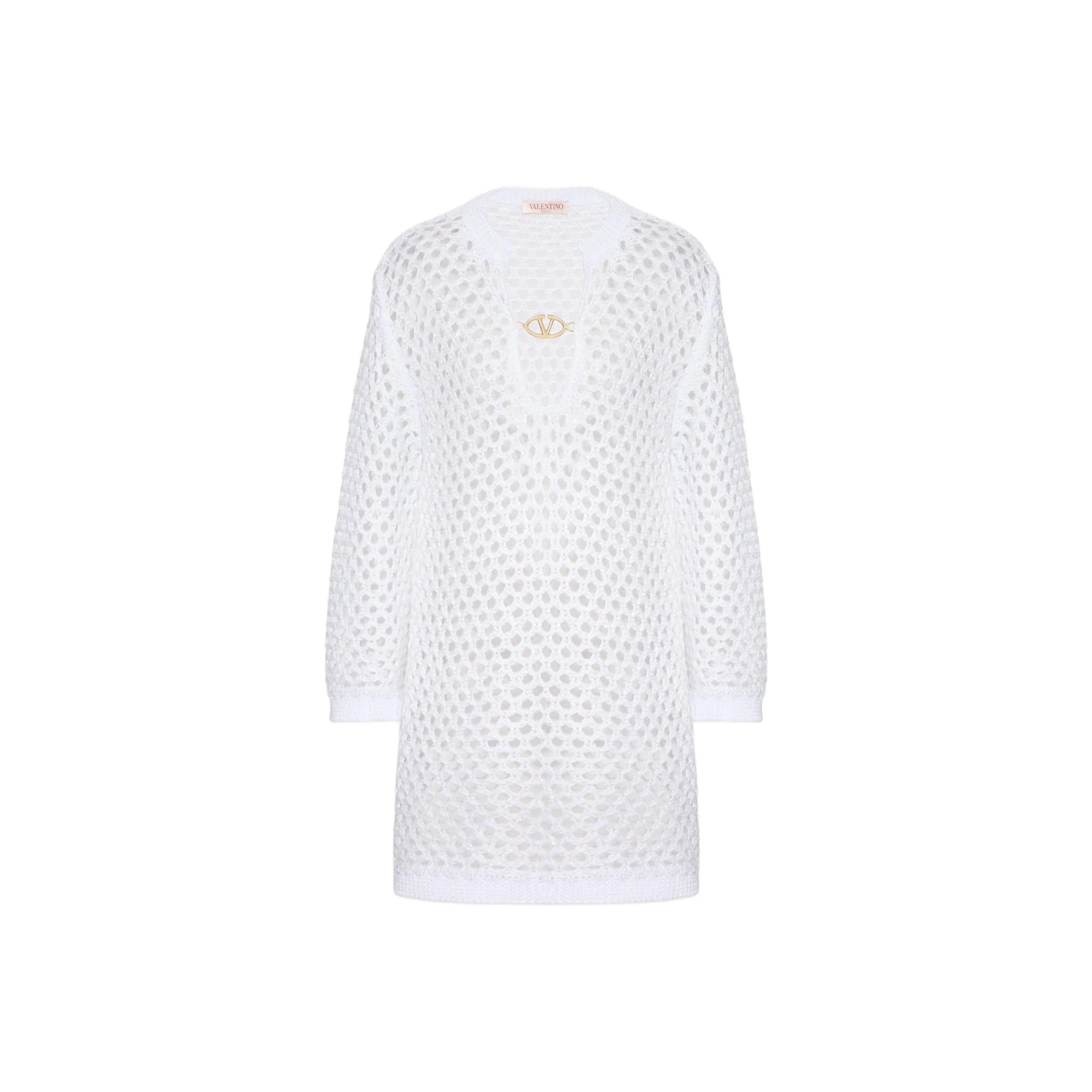 Valentino Crochet Dress 'Bianco'