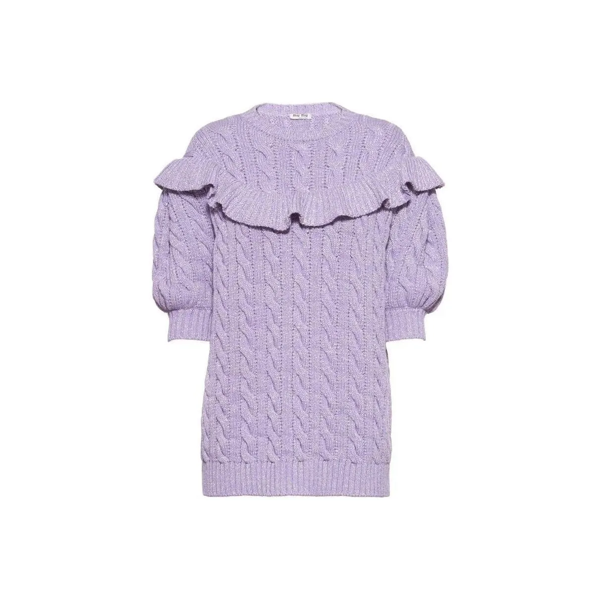 MIU MIU SS22 Свитер Женский Фиолетовый