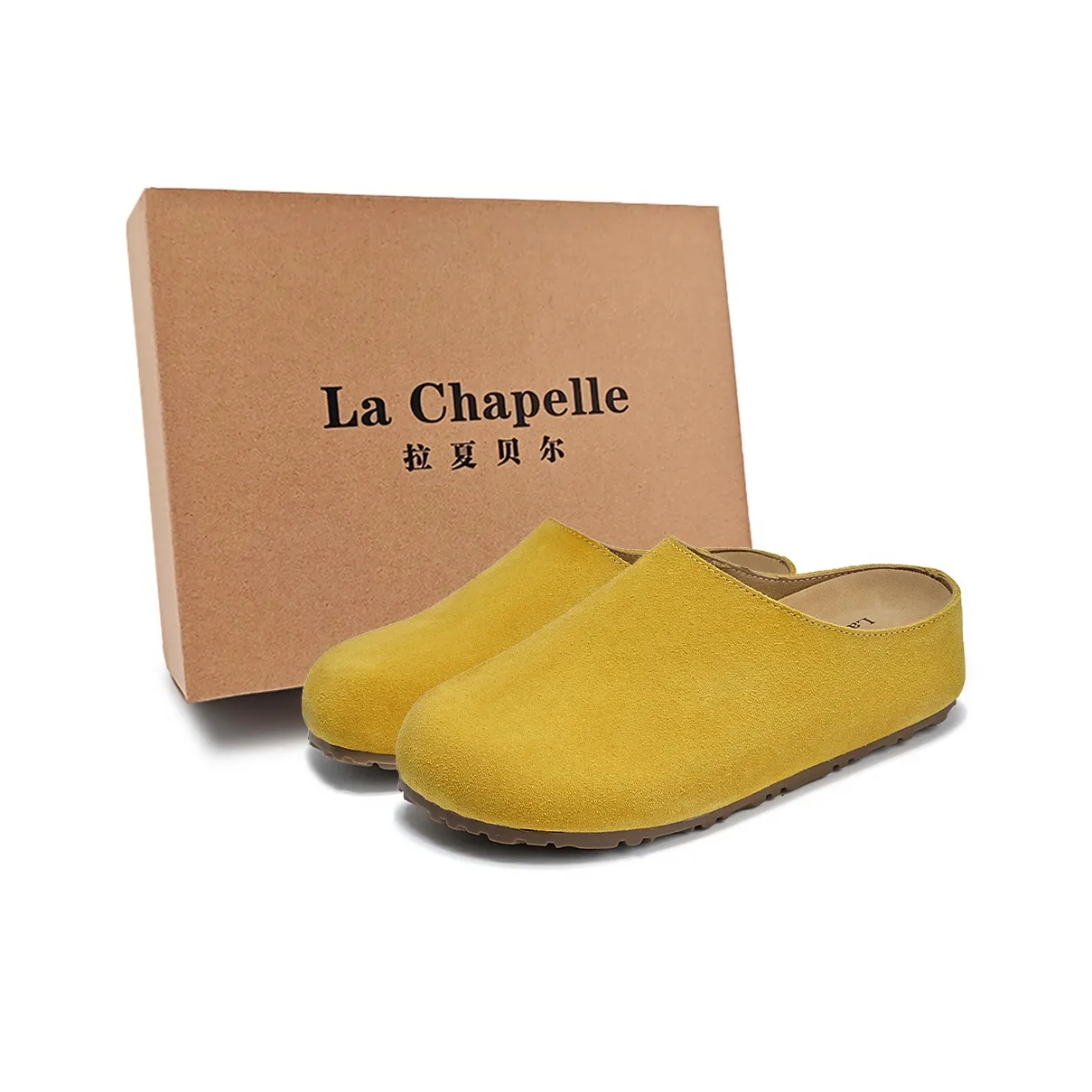 La Chapelle Пластиковая подошва Антибактериальный Противоскользящий Устойчивый к истиранию Домашние тапочки Женские Желтый