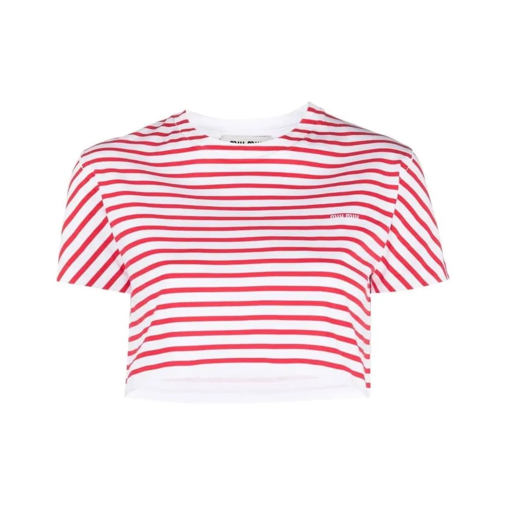 MIU MIU Красный Женские Короткие Топы