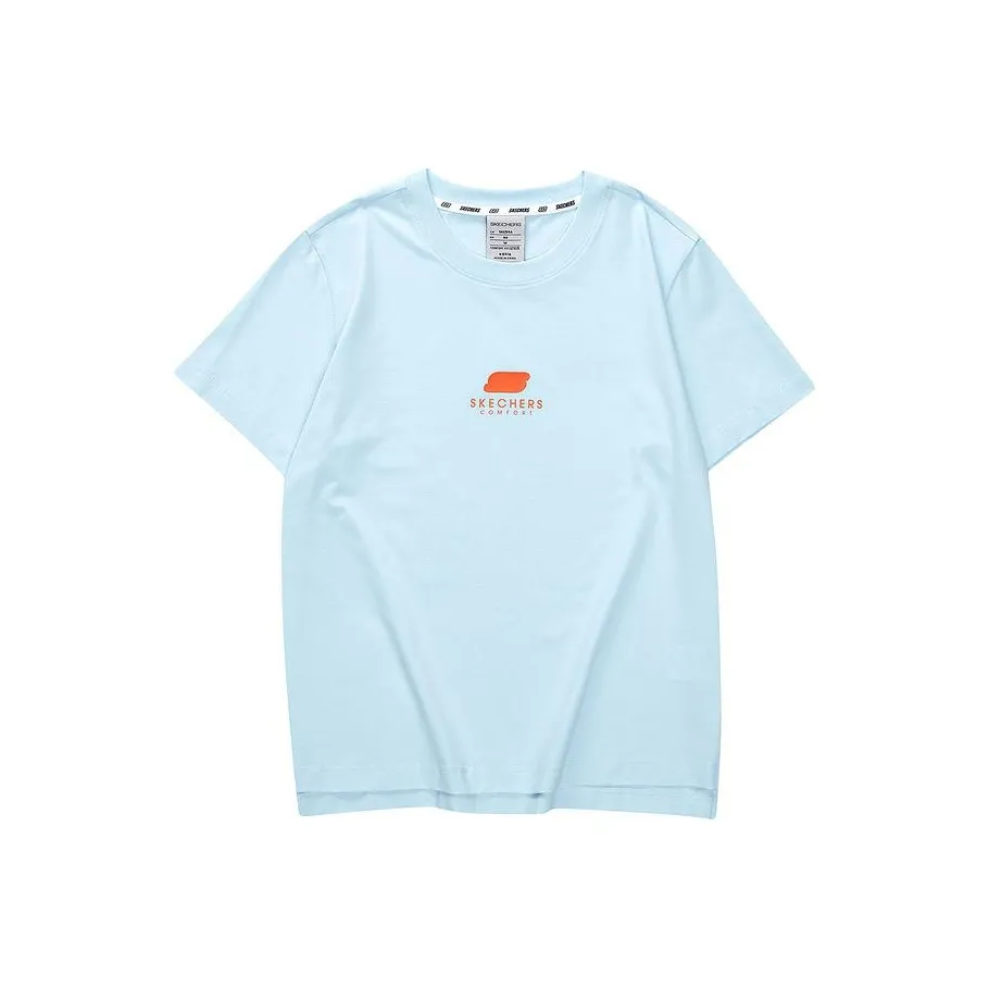 Skechers Colorful Рукав с оборками T-рубашка Женская Синяя