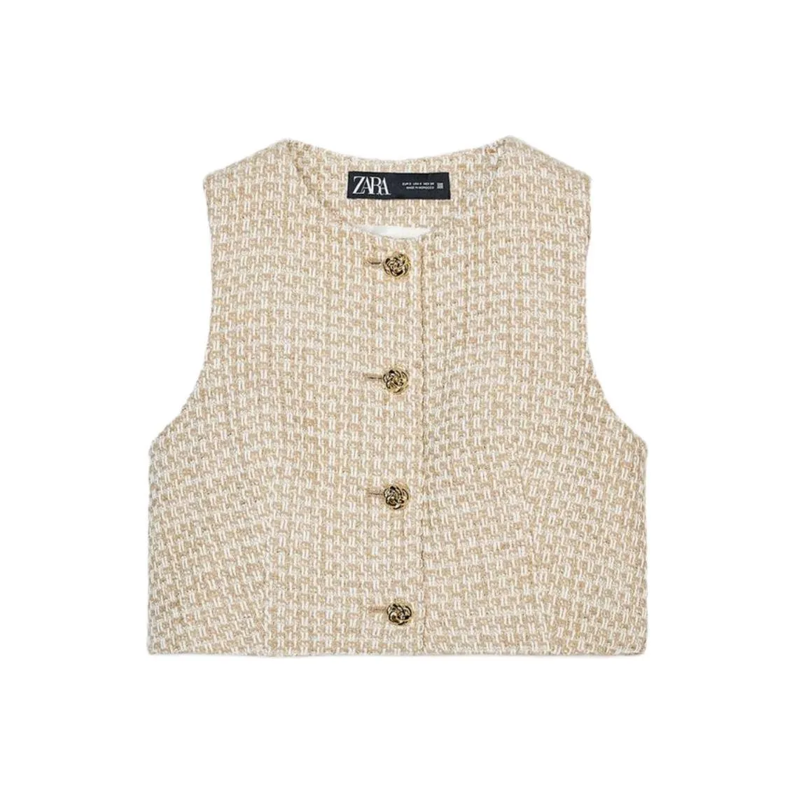 ZARA Майка Женская Телесного Бежевого Цвета