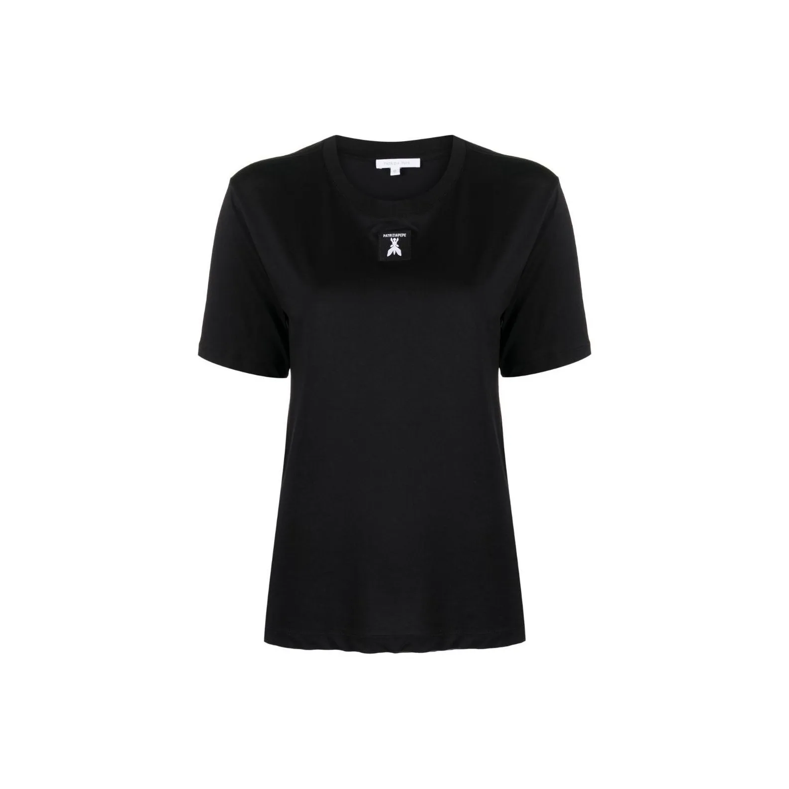 Patrizia Pepe Logo patch Cotton T shirt