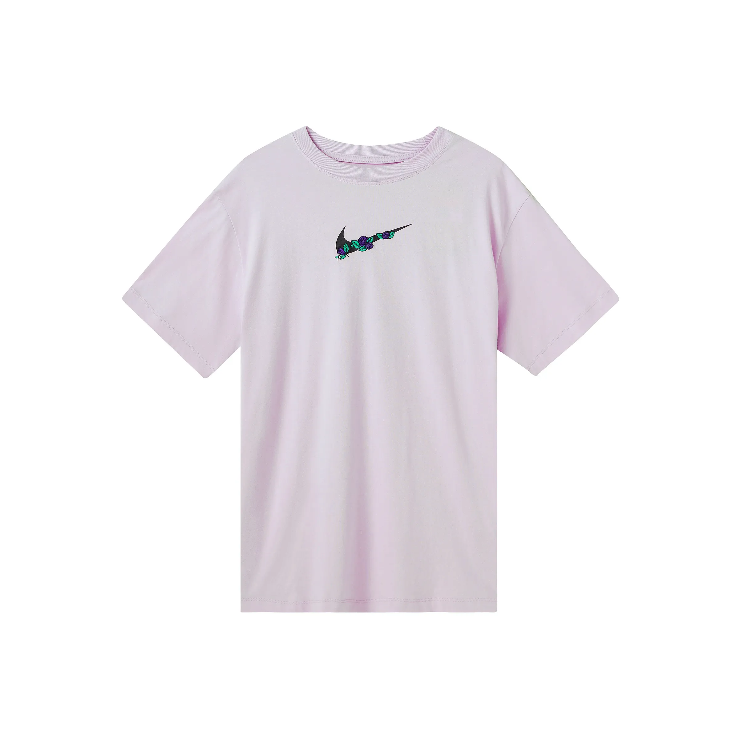 Nike Т-рубашка с рукавом женская розово-фиолетовая