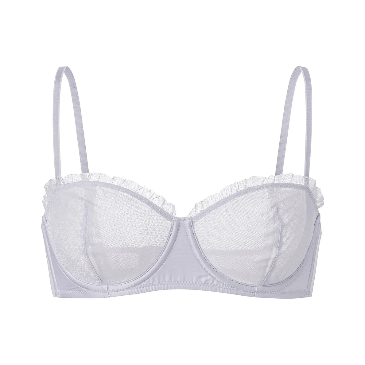 FREELASS Бюстгальтер Женский Сияющий Серебряный
