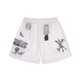 Ouwan 스포츠 반바지 - 화이트 잉크