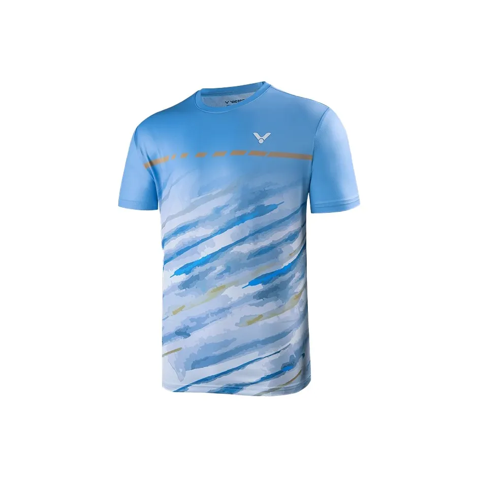 Victor Badminton Jerseys Men Sky Blue