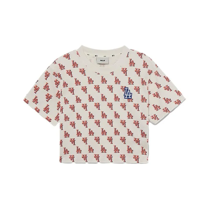 MLB Los Angeles Dodgers T-Shirt Женская Кремовая