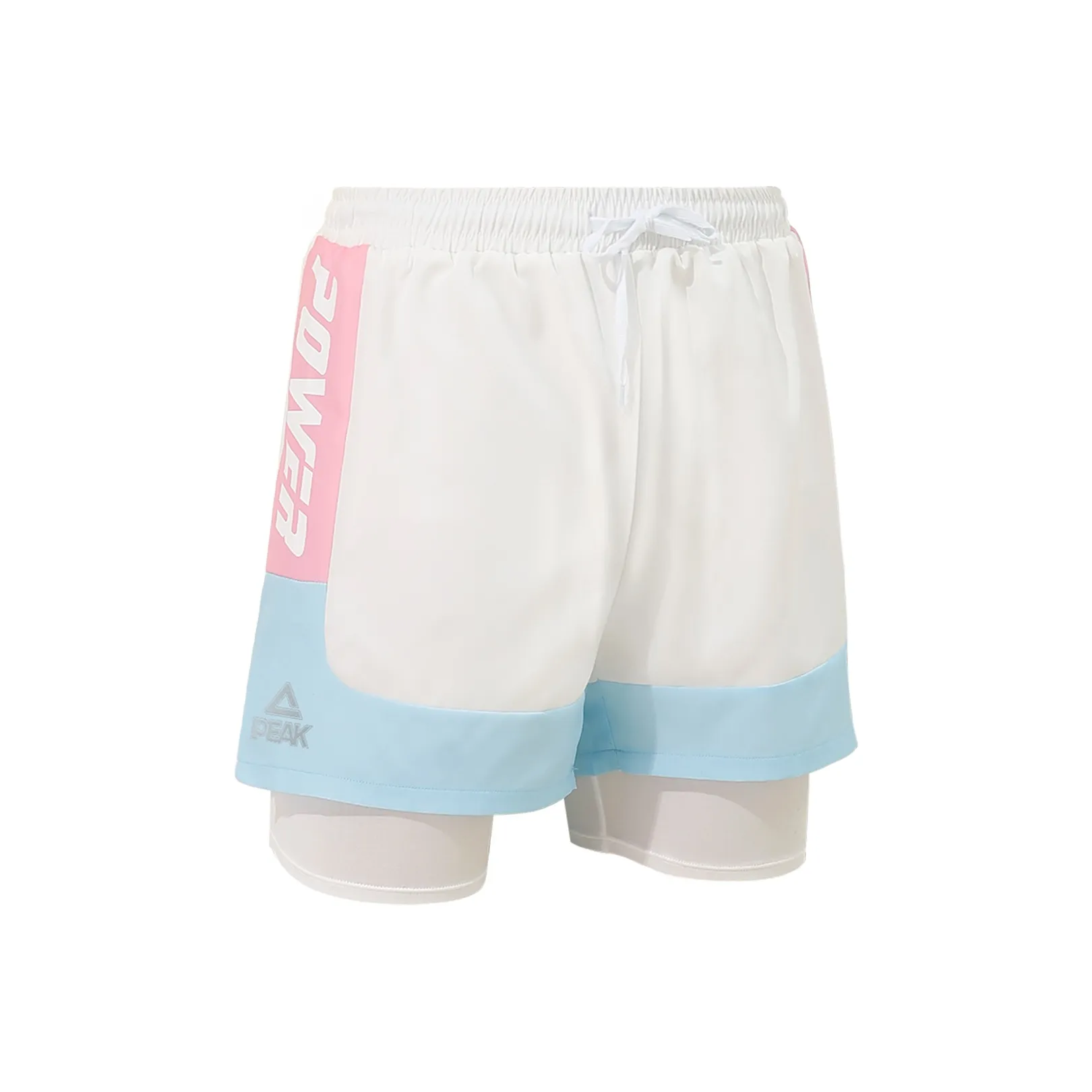 PEAK Повседневные шорты Мужские Розовые Белые