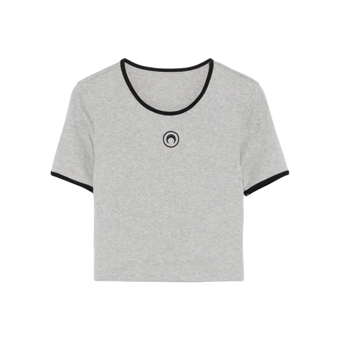 Marine Serre SS25 Стандартная T-рубашка Женская Серого цвета