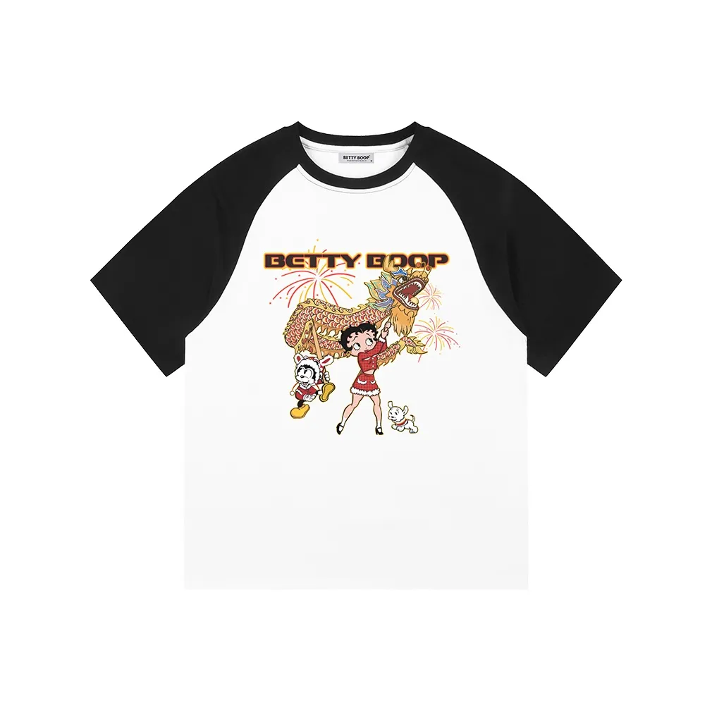 BETTY BOOP T Shirt Women's White/Black