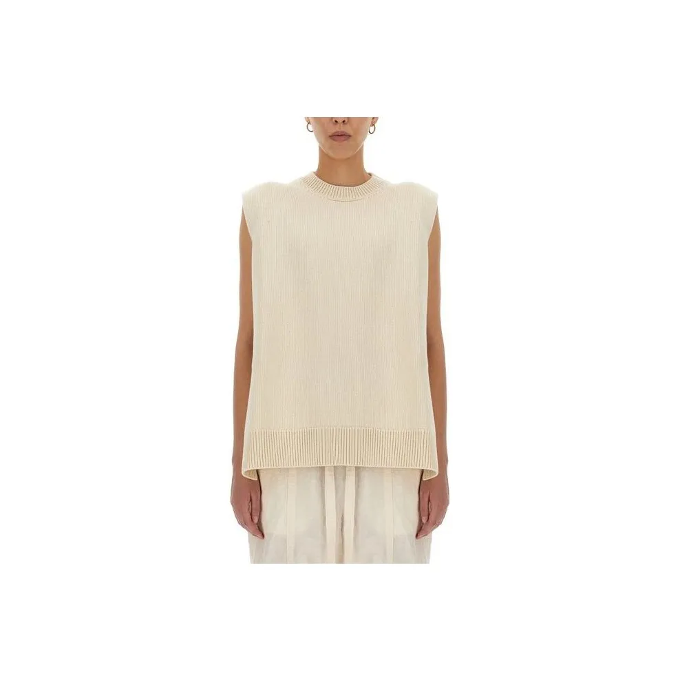 JIL SANDER Cashmere Wool Blend Knit Vest