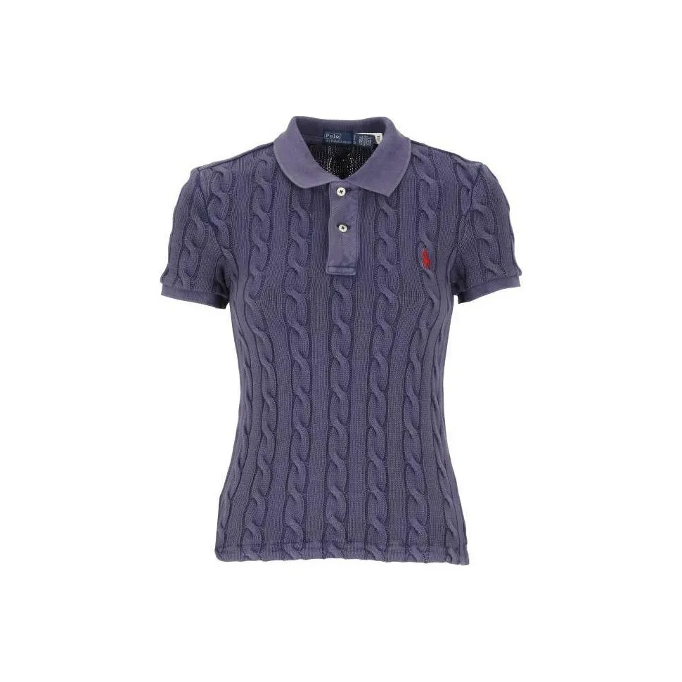 Polo Ralph Lauren Polo Pony Embroidered Knitted Polo Top