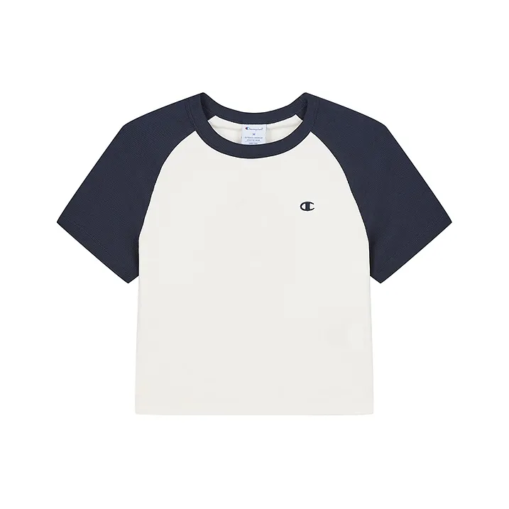 Champion SS25 Реглан с короткими рукавами T-рубашка Женская