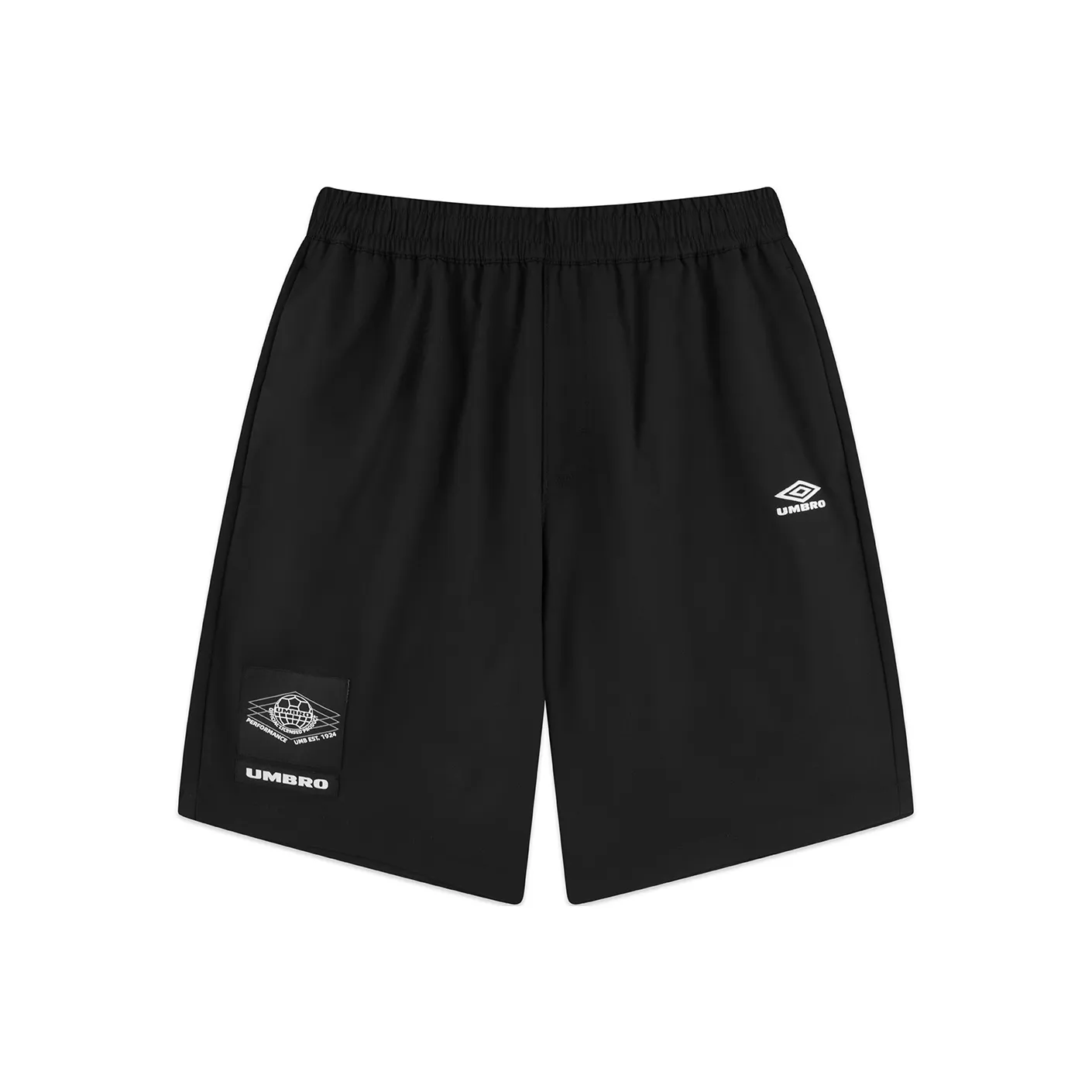 Umbro совместные повседневные шорты унисекс черного цвета с узором "глаз"